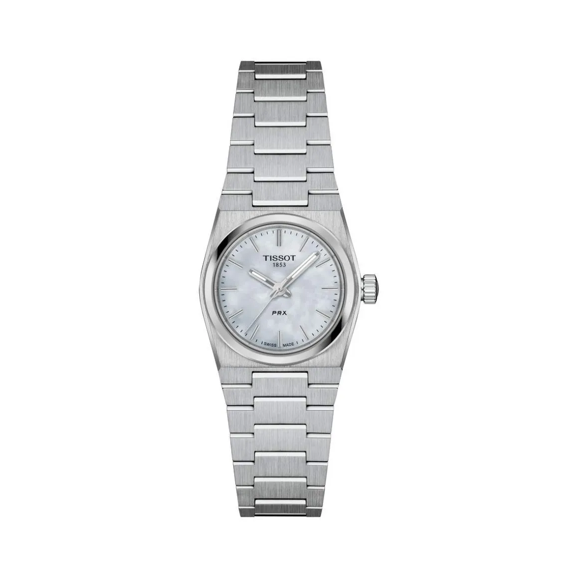 Montre TISSOT T-CLASSIC PRX femme cadran bleu bracelet acier inoxydable