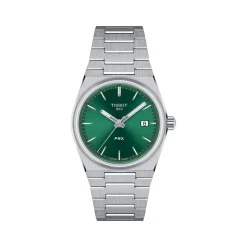 Montre TISSOT T-CLASSIC PRX mixte cadran vert bracelet acier inoxydable