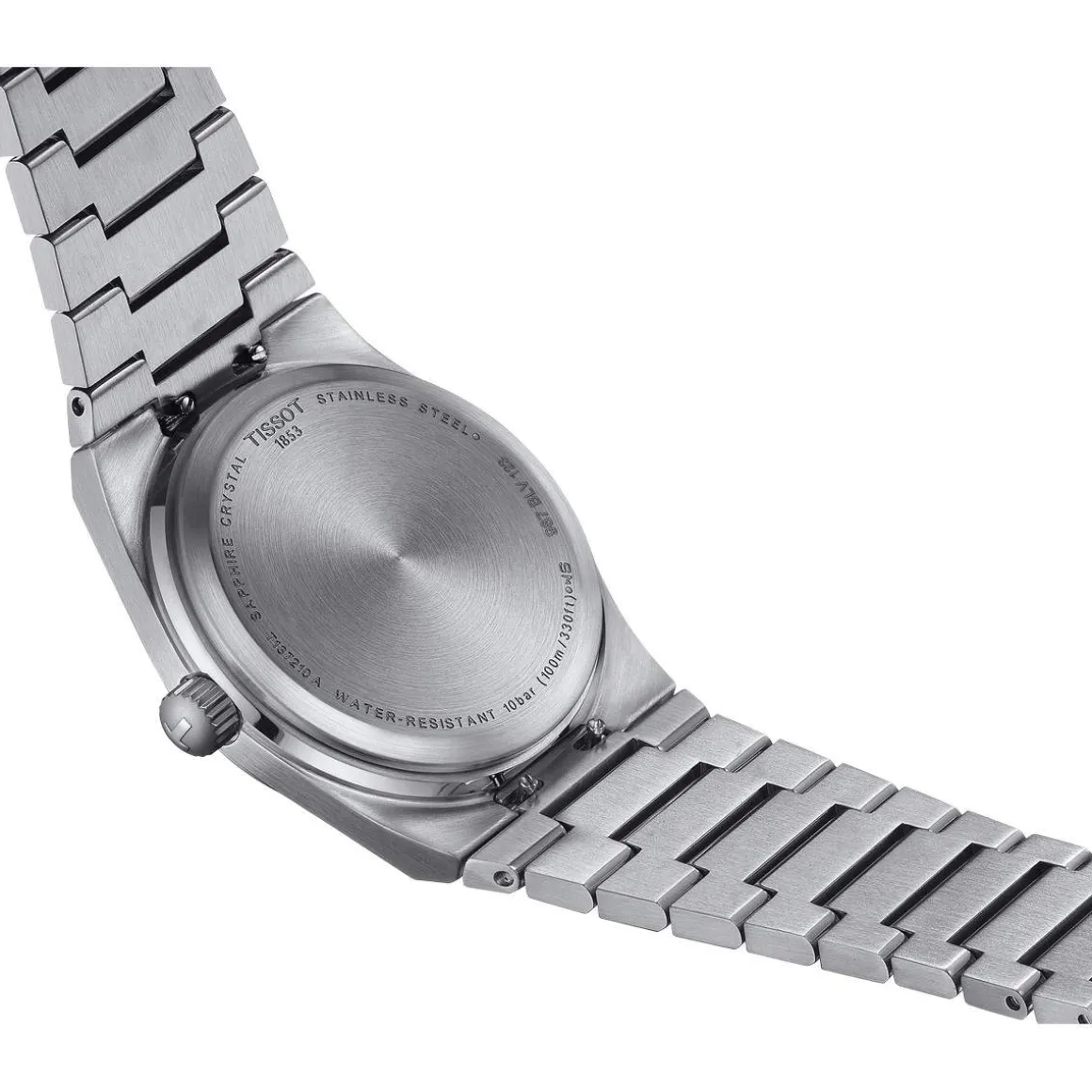 Montre TISSOT T-CLASSIC PRX mixte cadran bleu bracelet acier inoxydable