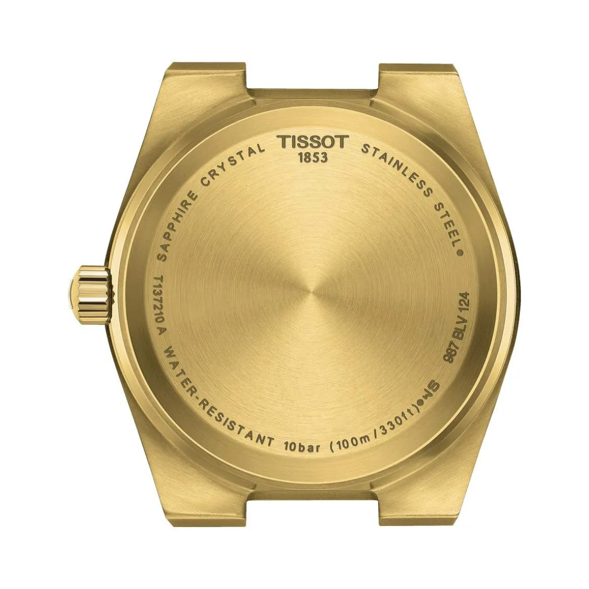 Montre TISSOT T-CLASSIC PRX mixte cadran doré bracelet PVD doré