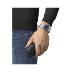 Montre TISSOT T-CLASSIC PRX POWERMATIC 80 homme automatique cadran bleu bracelet acier inoxydable