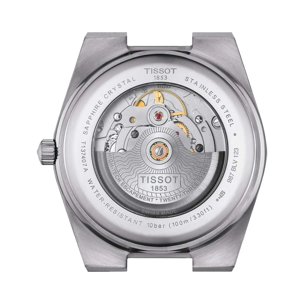 Montre TISSOT T-CLASSIC PRX POWERMATIC 80 homme automatique cadran bleu bracelet acier inoxydable