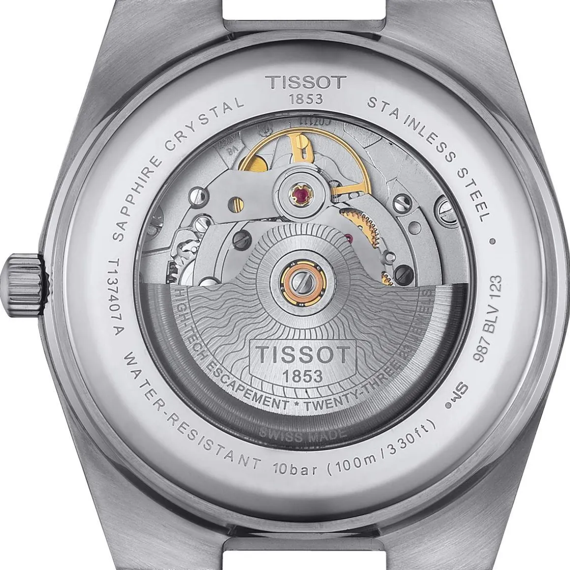 Montre TISSOT T-CLASSIC PRX POWERMATIC 80 homme automatique cadran vert bracelet acier inoxydable