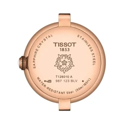 Montre TISSOT T-LADY BELLISSIMA femme cadran gris bracelet cuir brun