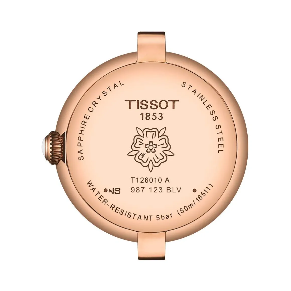 Montre TISSOT T-LADY BELLISSIMA femme cadran gris bracelet cuir brun