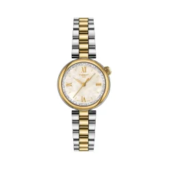Montre TISSOT T-LADY DESIR femme cadran nacré bracelet PVD bicolore