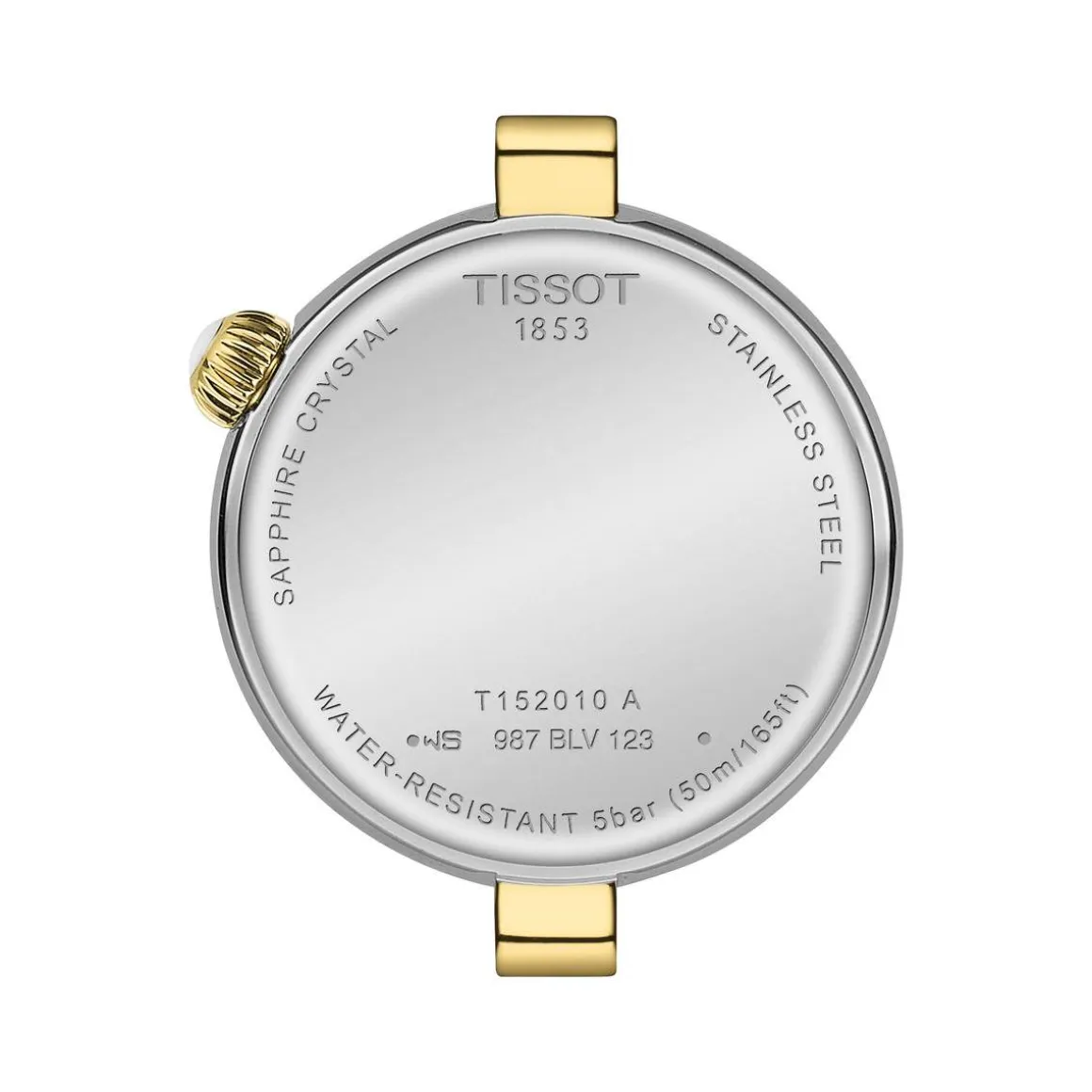 Montre TISSOT T-LADY DESIR femme cadran nacré bracelet PVD bicolore