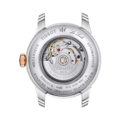 Montre TISSOT T-LADY LE LOCLE femme automatique cadran gris bracelet PVD bicolore