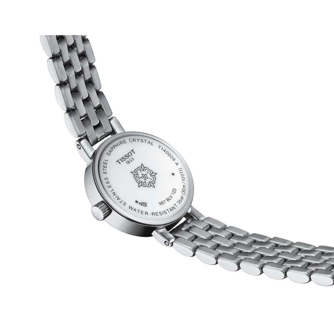 Montre TISSOT T-LADY LOVELY ROUND femme cadran gris bracelet acier inoxydable
