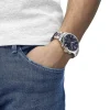 Montre TISSOT T-SPORT CHRONO XL homme cadran bleu bracelet acier inoxydable