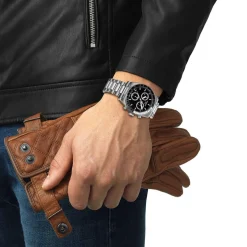 Montre TISSOT T-SPORT PR516 homme cadran noir bracelet acier inoxydable