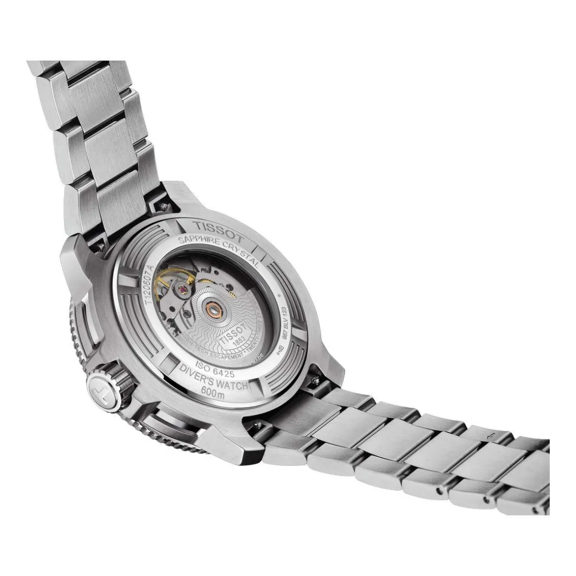 Montre TISSOT T-SPORT SEASTAR 2000 POWERMATIC 80 homme automatique cadran bleu bracelet acier inoxydable