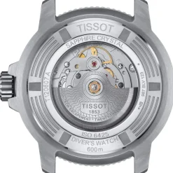 Montre TISSOT T-SPORT SEASTAR 2000 POWERMATIC 80 homme automatique cadran bleu bracelet acier inoxydable
