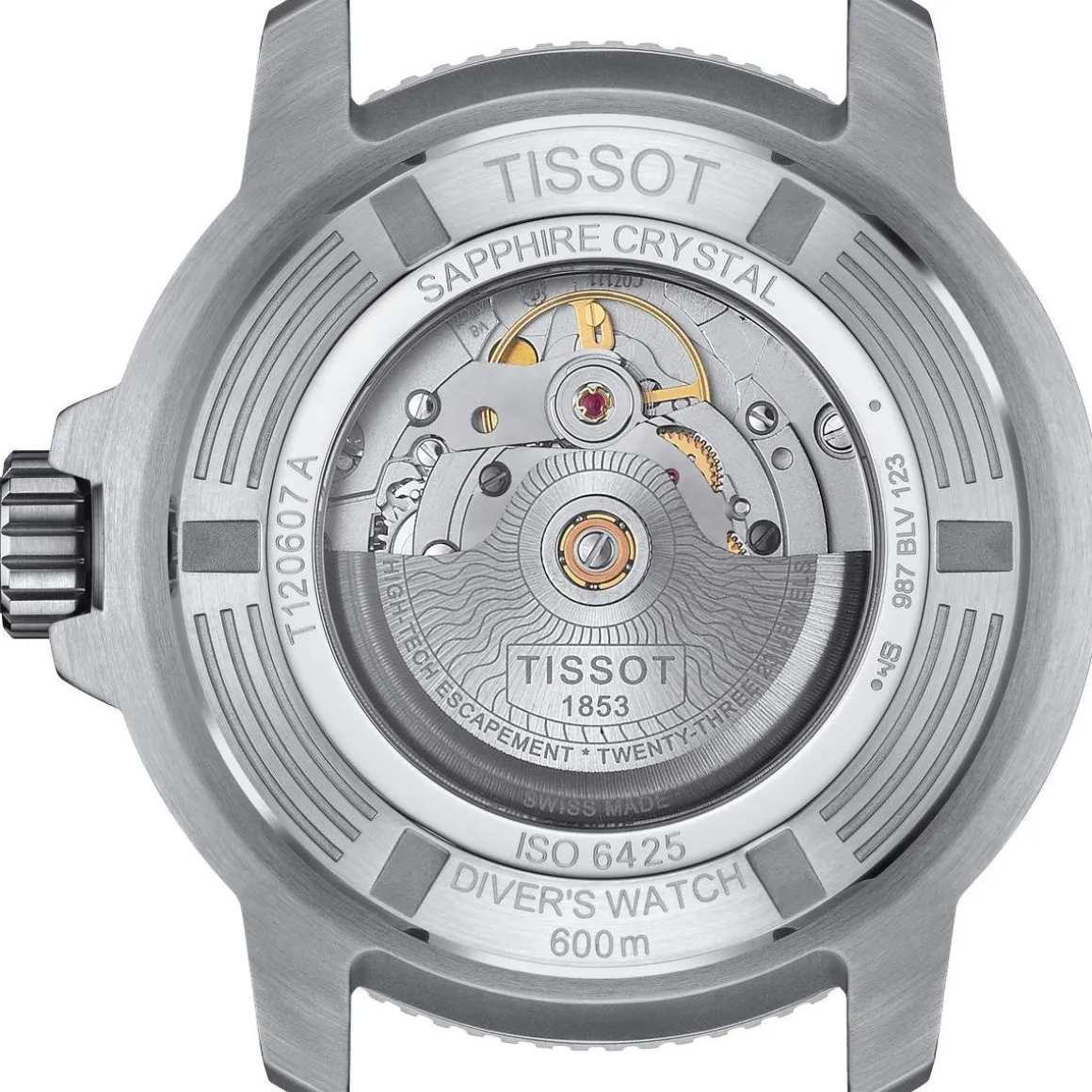 Montre TISSOT T-SPORT SEASTAR 2000 POWERMATIC 80 homme automatique cadran bleu bracelet acier inoxydable