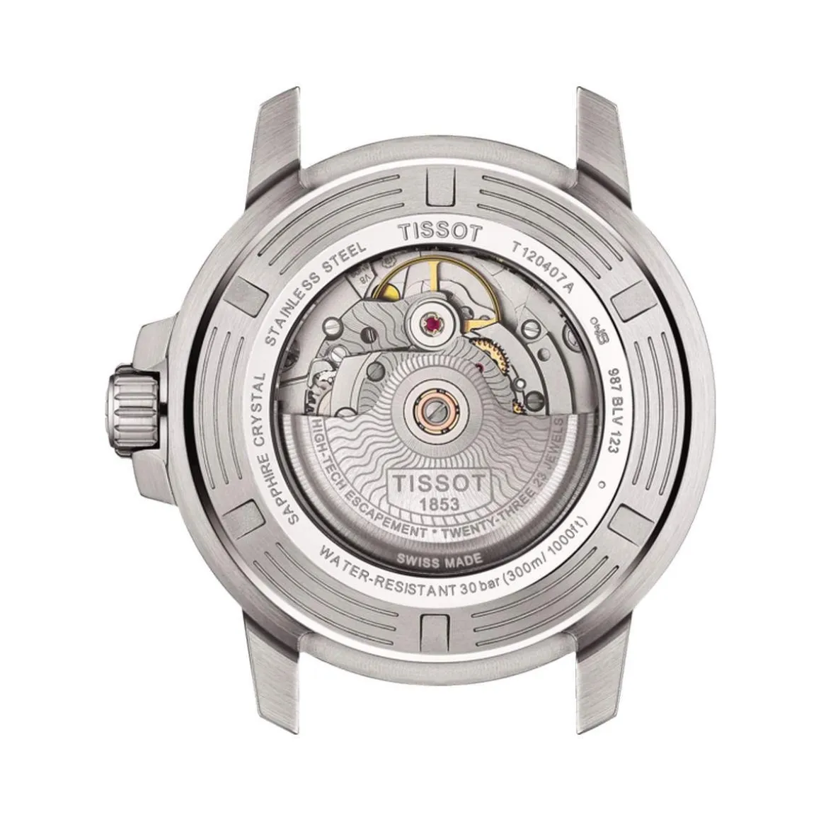Montre TISSOT T-SPORT SEASTAR 1000 POWERMATIC 80 homme automatique cadran vert bracelet acier inoxydable