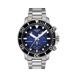 Montre TISSOT T-SPORT SEASTAR 1000 homme cadran bleu bracelet acier inoxydable