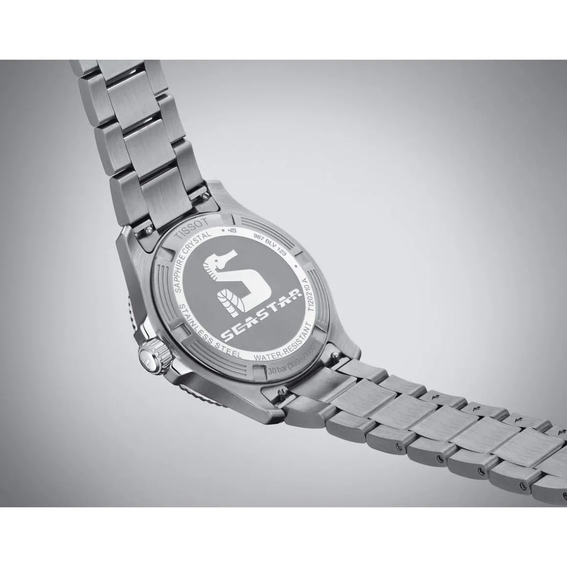 Montre TISSOT T-SPORT SEASTAR 1000 mixte cadran noir bracelet acier inoxydable