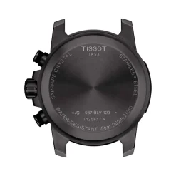 Montre TISSOT T-SPORT SUPERSPORT CHRONO homme chronographe cadran noir bracelet PVD noir