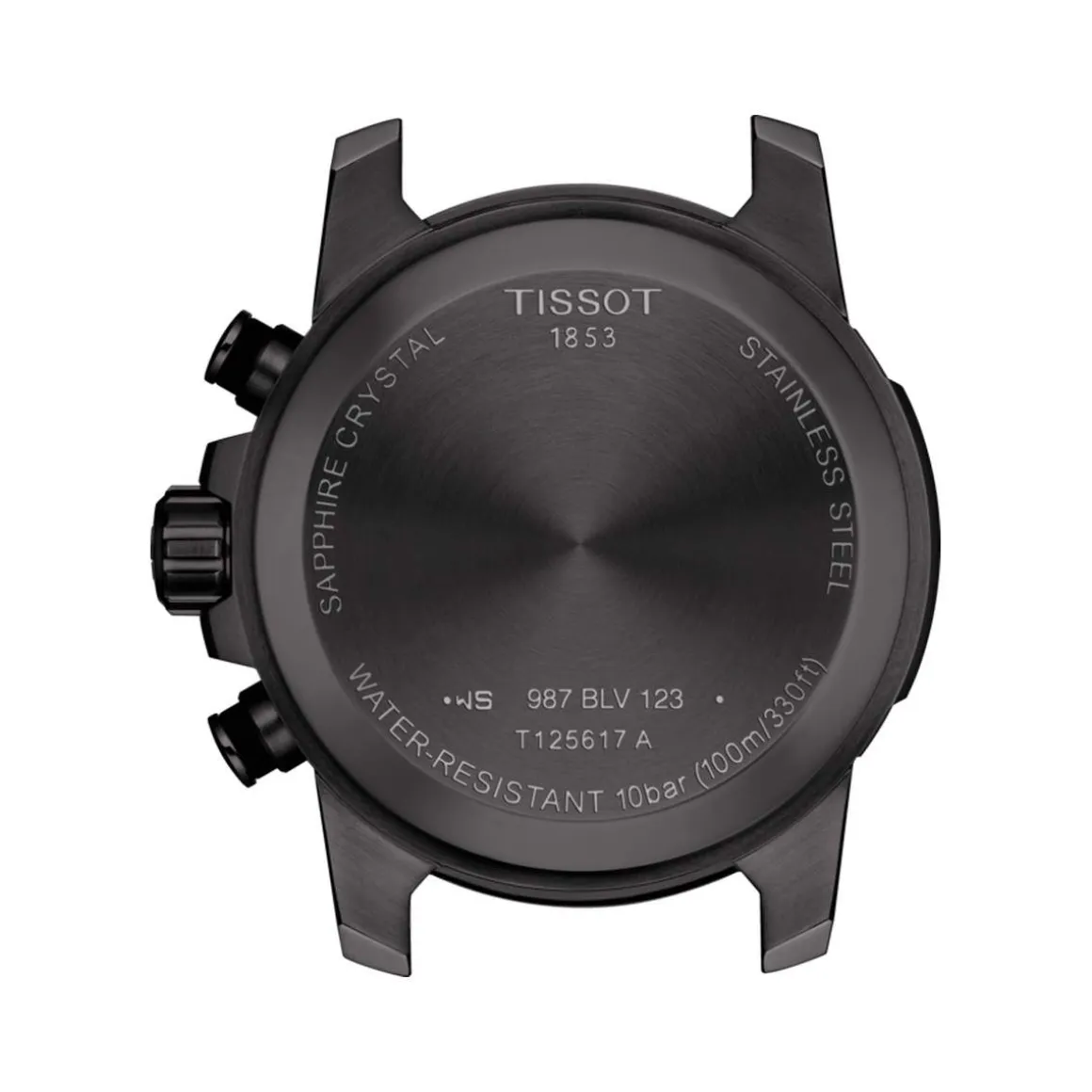 Montre TISSOT T-SPORT SUPERSPORT CHRONO homme chronographe cadran noir bracelet PVD noir