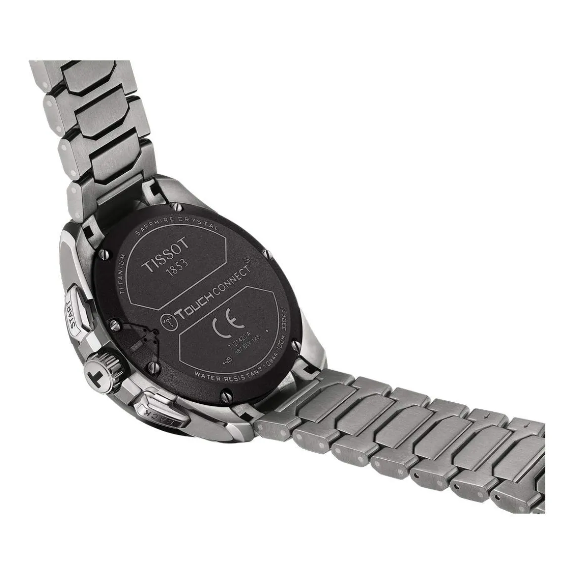 Montre TISSOT T-TOUCH CONNECT SOLAR homme cadran noir bracelet titane
