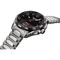 Montre TISSOT T-TOUCH CONNECT SOLAR homme cadran noir bracelet titane