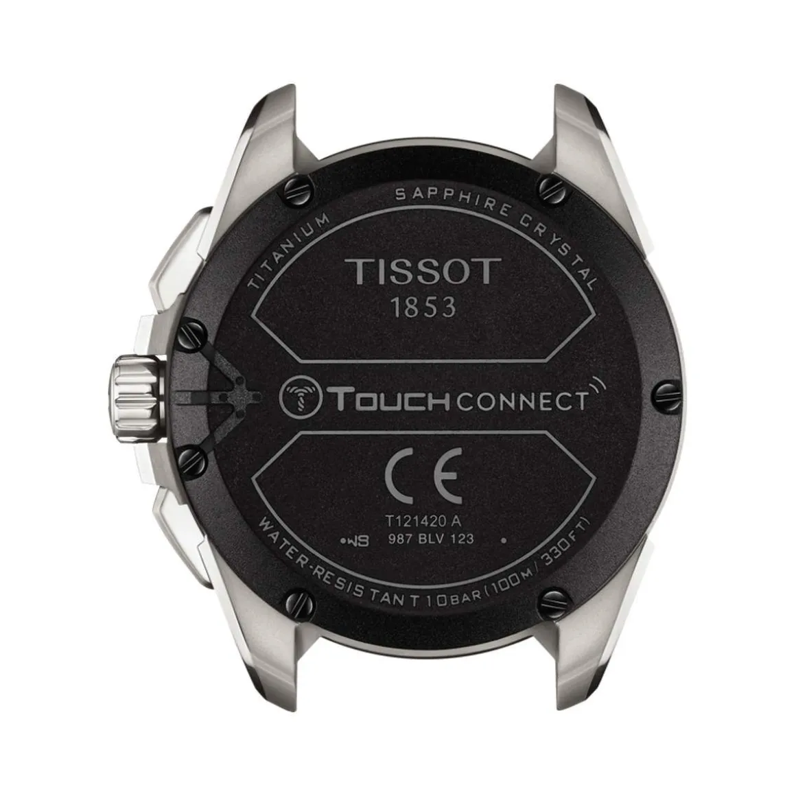 Montre TISSOT T-TOUCH CONNECT SOLAR homme cadran noir bracelet titane