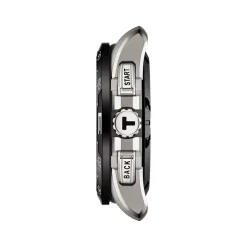 Montre TISSOT T-TOUCH CONNECT SOLAR Homme cadran noir bracelet synthétique rouge