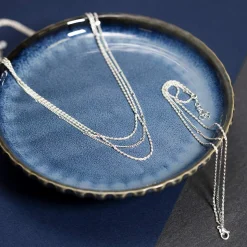 Parure argent 925 collier bracelet