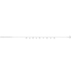 Parure argent 925 collier bracelet pampilles zirconias