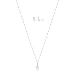 Parure argent 925 perle de culture de Chine