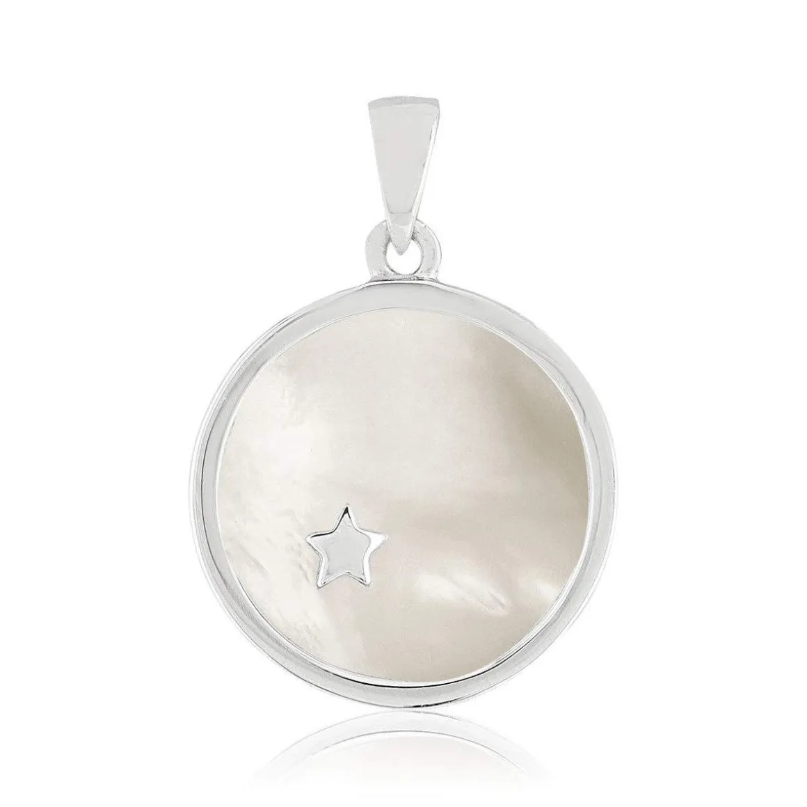 Pendentif argent 925 nacres étoile