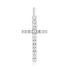 Pendentif croix argent 925 et zirconias