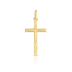 Pendentif croix or 750 jaune