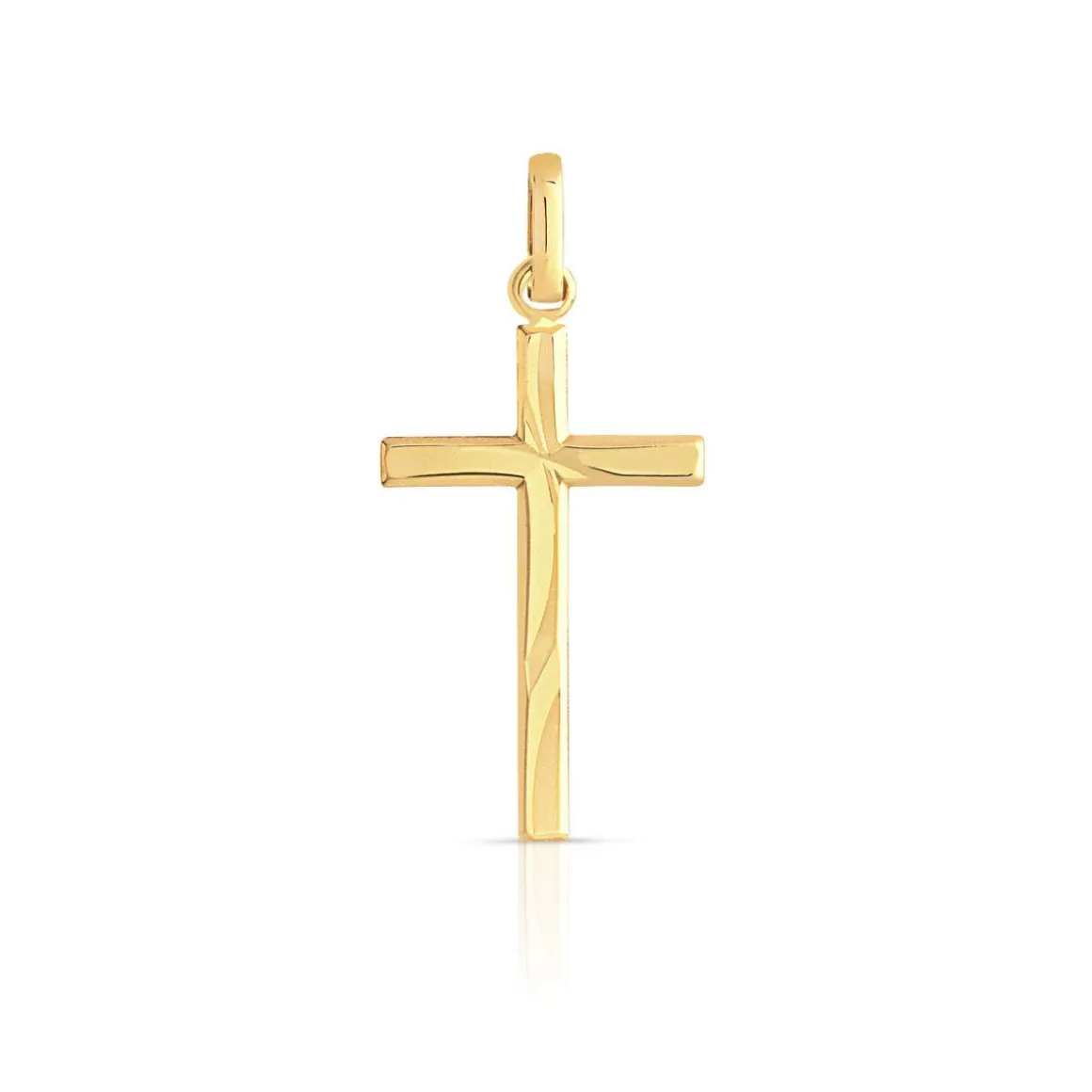 Pendentif croix or 750 jaune