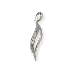 Pendentif d'occasion or 750 blanc diamants