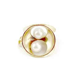 Pendentif d'occasion or 750 jaune perles de culture