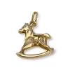 Pendentif d'occasion or 750 jaune cheval à bascule