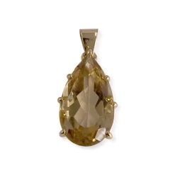 Pendentif d'occasion or 750 jaune citrine