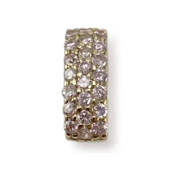 Pendentif d'occasion or 750 jaune zirconias
