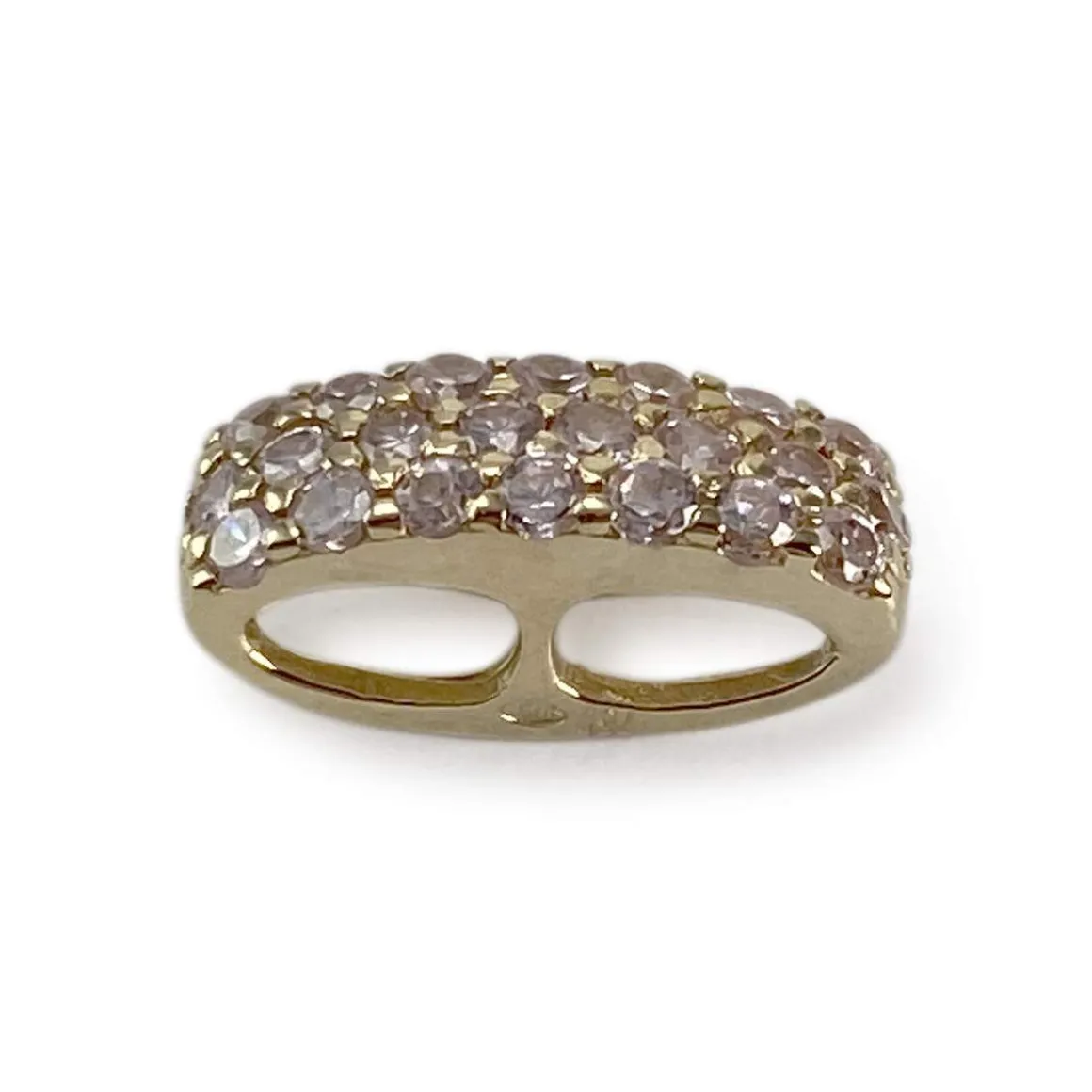 Pendentif d'occasion or 750 jaune zirconias