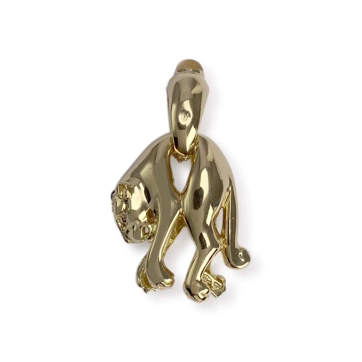 Pendentif d'occasion or 750 jaune saphir zirconias