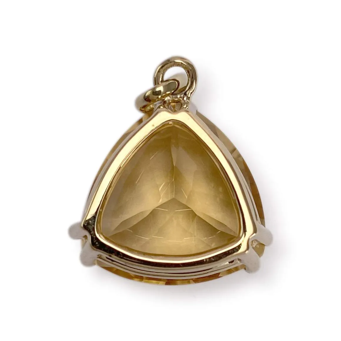 Pendentif d'occasion or 750 jaune citrine