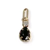 Pendentif d'occasion or 750 jaune zirconia saphir