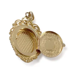 Pendentif d'occasion or 750 jaune rubis synthetique