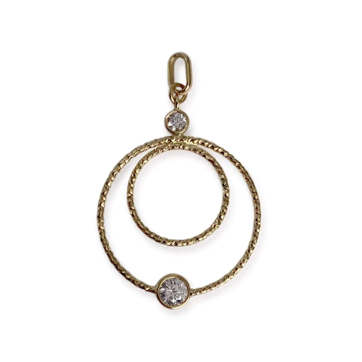 Pendentif d'occasion or 750 jaunezirconias