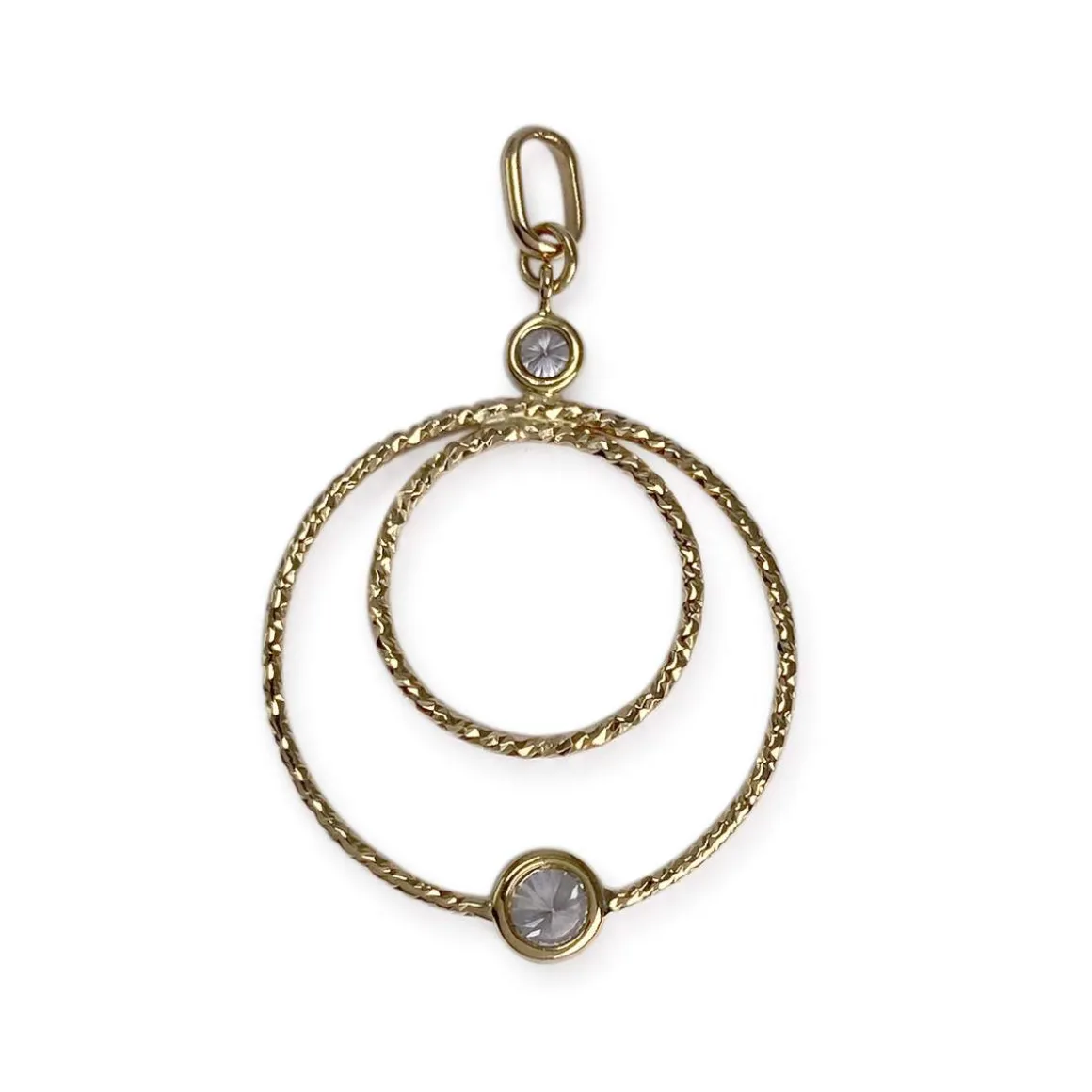 Pendentif d'occasion or 750 jaunezirconias