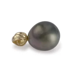 Pendentif d'occasion or 750 jaune perle de tahiti