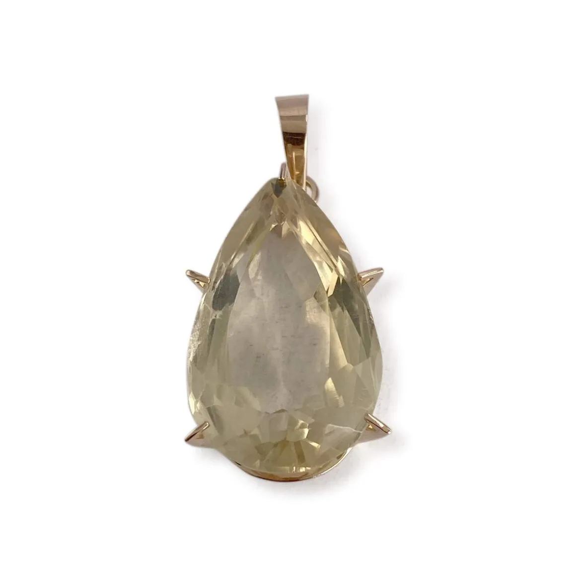 Pendentif d'occasion or 750 jaune citrine