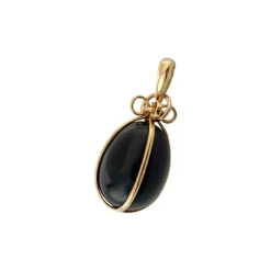Pendentif d'occasion or 750 jaune onyx