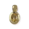 Pendentif d'occasion or 750 jaune citrine